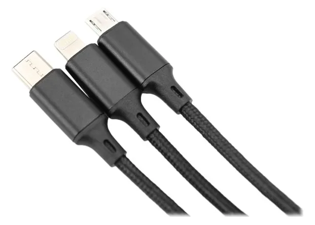 DIGITUS 3-in-1 Ladekabel, für Apple, Android und Google-Pixel Geräte, Ansicht 3
