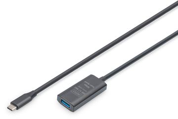 DIGITUS Aktives USB 3.2 Gen1 5G Verlängerungskabel, USB-C - USB-A, 5m von LumaTech