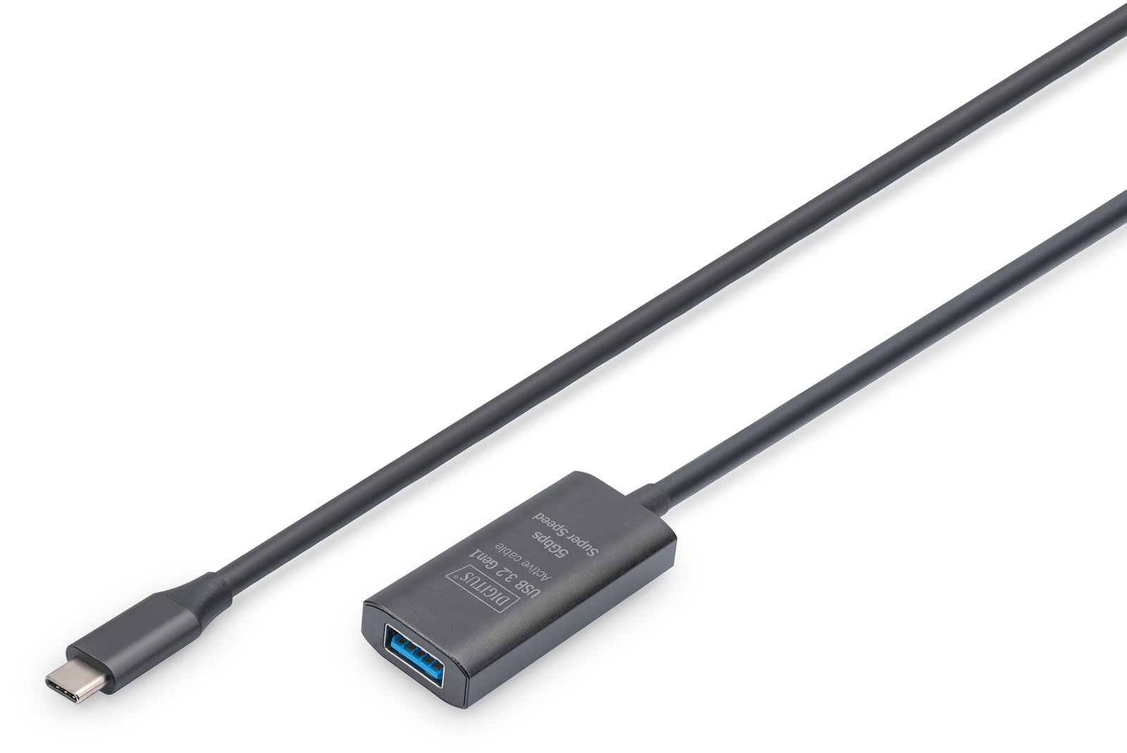 DIGITUS Aktives USB 3.2 Gen1 5G Verlängerungskabel, USB-C - USB-A, 5m von LumaTech