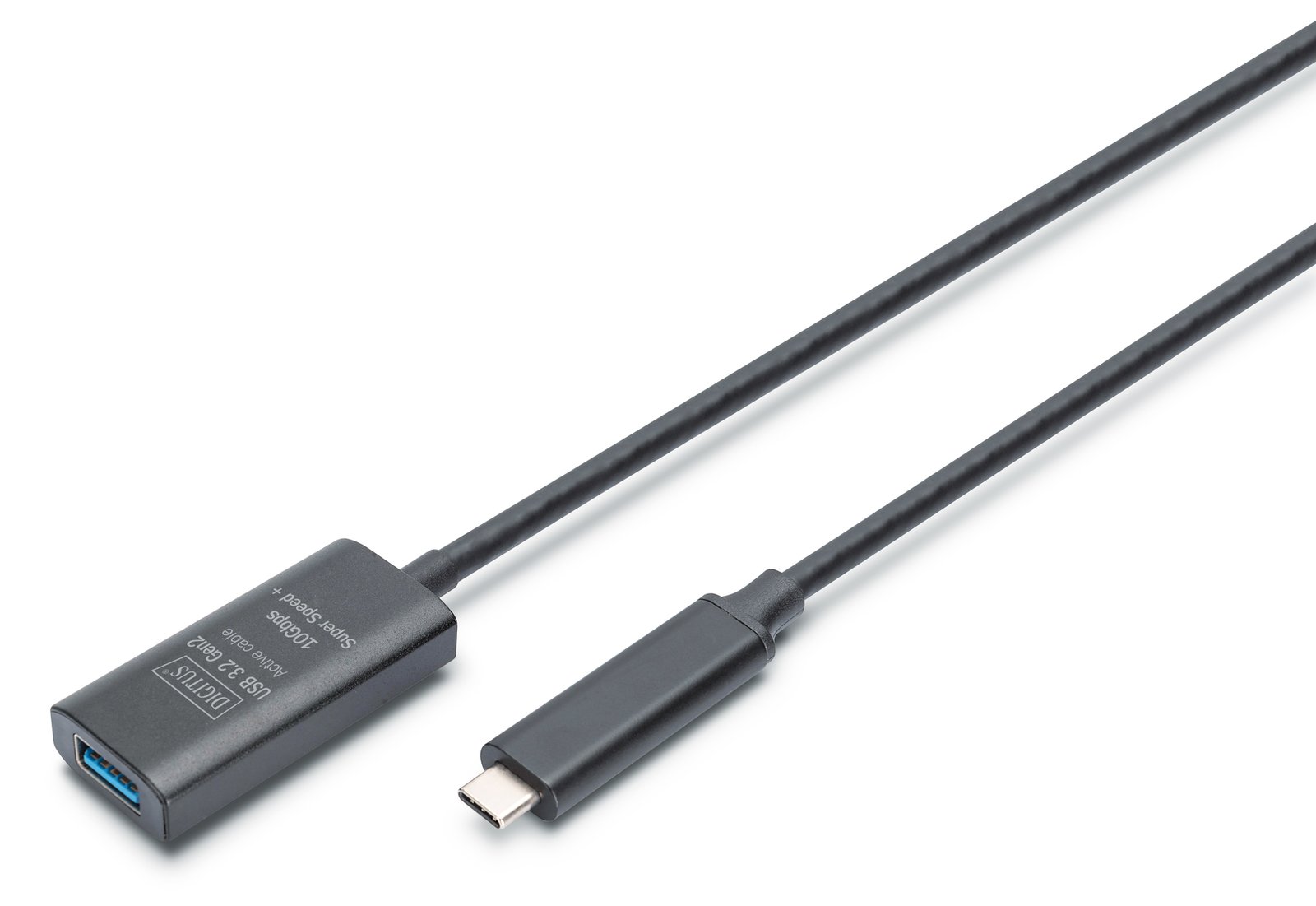 DIGITUS Aktives USB 3.2 Gen2 10G Verlängerungskabel, USB-C - USB-A, 5m von LumaTech