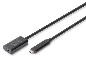 DIGITUS Aktives USB 3.2 Gen2 10G Verlängerungskabel, USB-C - USB-C, 5m von LumaTech