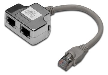 DIGITUS CAT 5e Patchkabel-Adapter, 2x CAT 5e, geschirmt von LumaTech