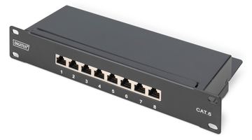 DIGITUS CAT 6, Klasse E Patch Panel, geschirmt, schwarz von LumaTech