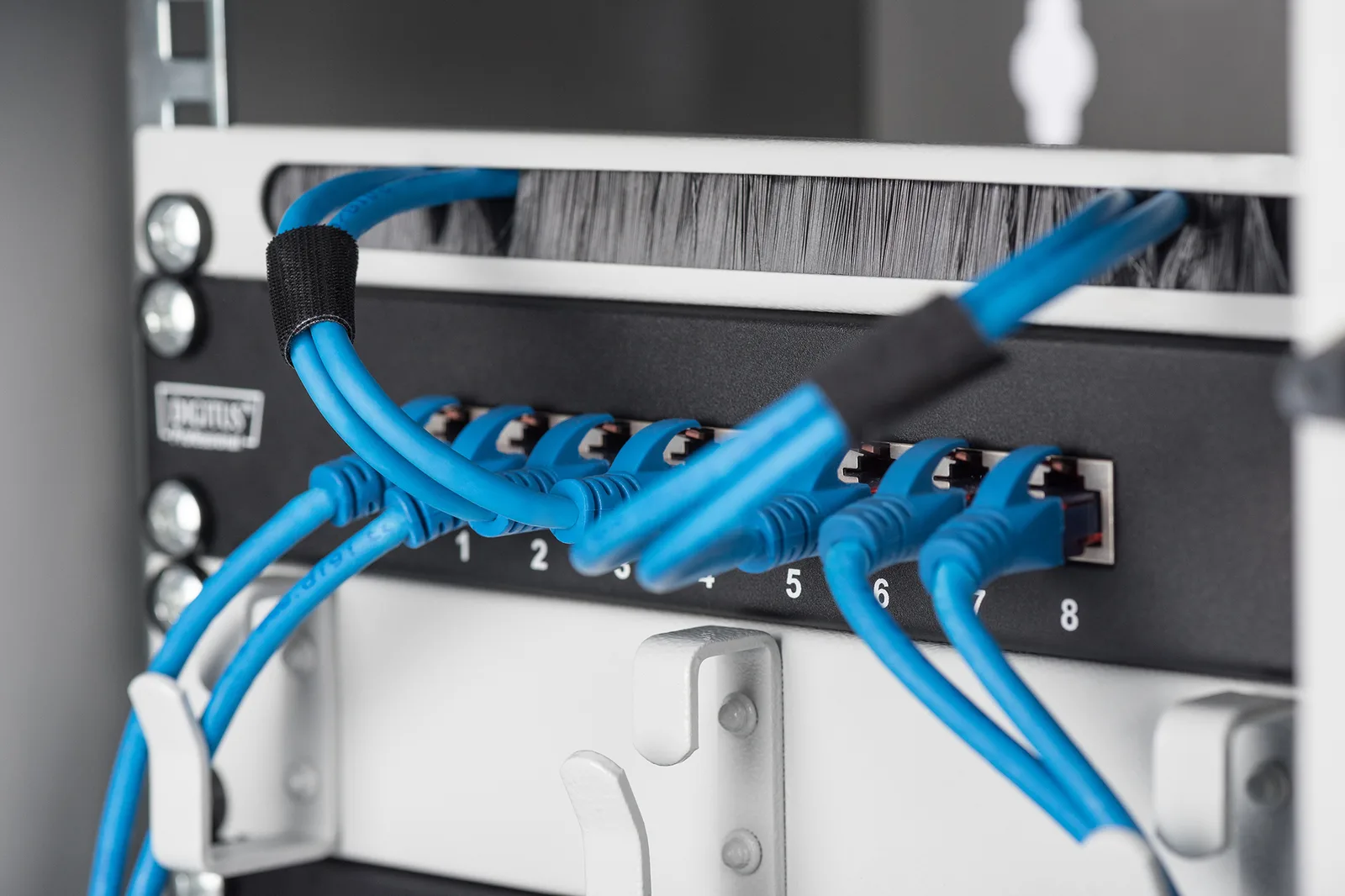 DIGITUS CAT 6, Klasse E Patch Panel, geschirmt, schwarz, Ansicht 3