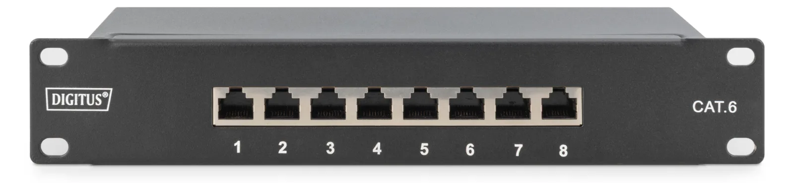 DIGITUS CAT 6, Klasse E Patch Panel, geschirmt, schwarz, Ansicht 4