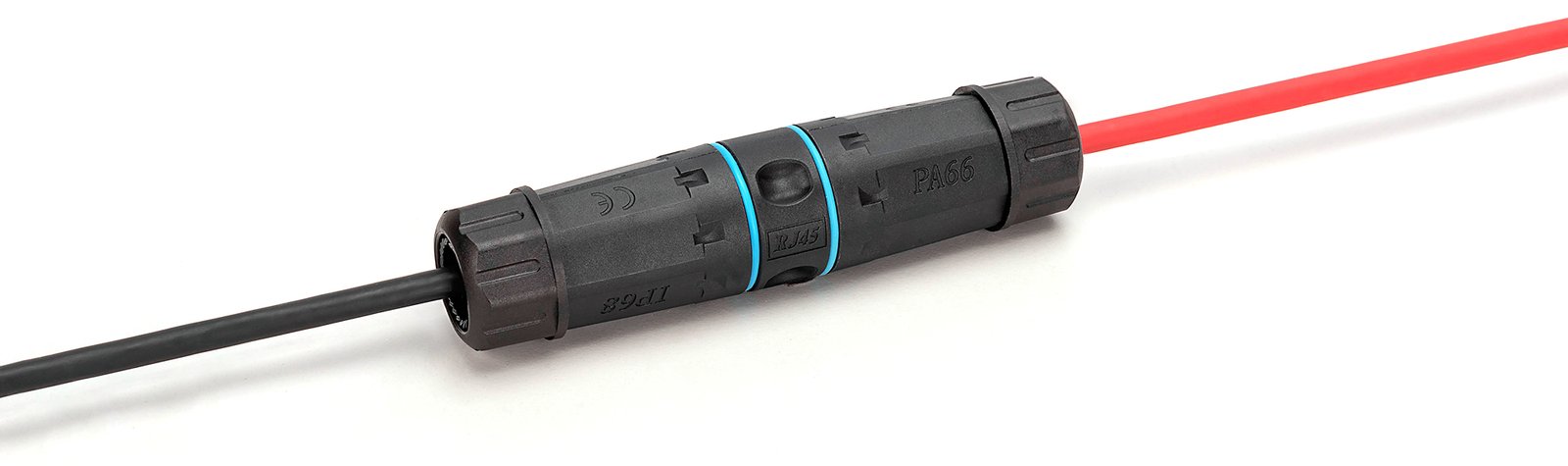 DIGITUS CAT 6A Außenanschluss, Schutzart IP68, RJ45 zu RJ45 Verbindung