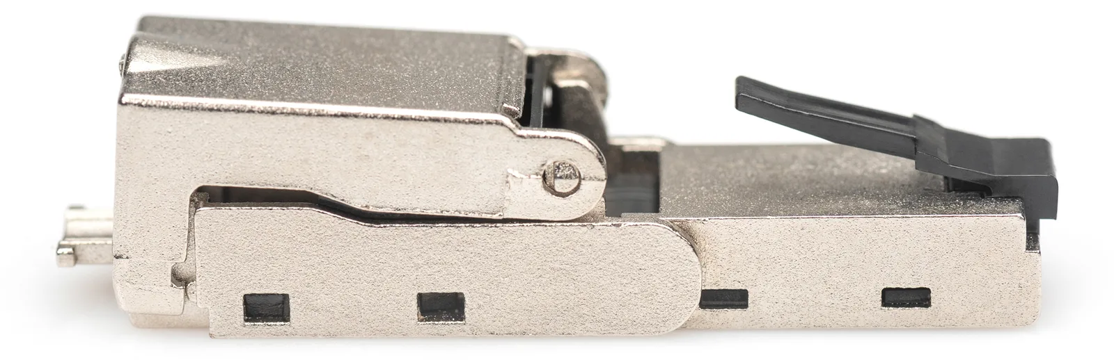 DIGITUS CAT 6A Feldstecker biegbar,  STP mit Staubschutzkappe, Knickschutz, Ansicht 3