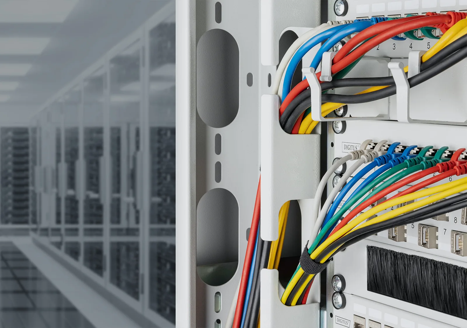 DIGITUS CAT 6A F-FTP Slim Patchkabel, AWG 32/7 - CAT 6A F-FTP Slim Patchkabel - kupfer - LSZH AWG 32/7 - 0.5m - Gelb, Ansicht 4