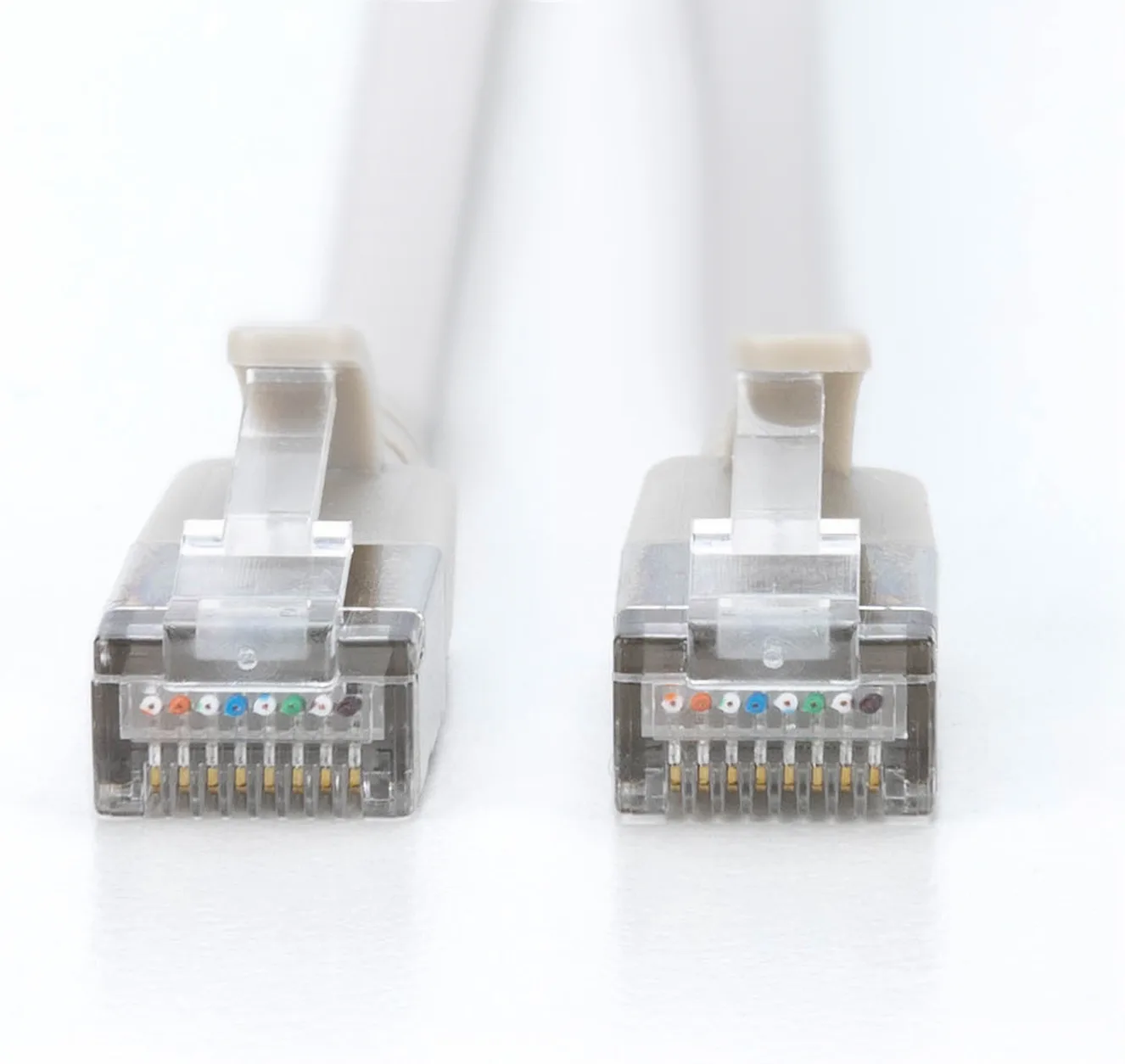 DIGITUS CAT 6A F-FTP Slim Patchkabel, AWG 32/7 - CAT 6A F-FTP Slim Patchkabel - kupfer - LSZH AWG 32/7 - Länge 2m - Grau, Ansicht 2