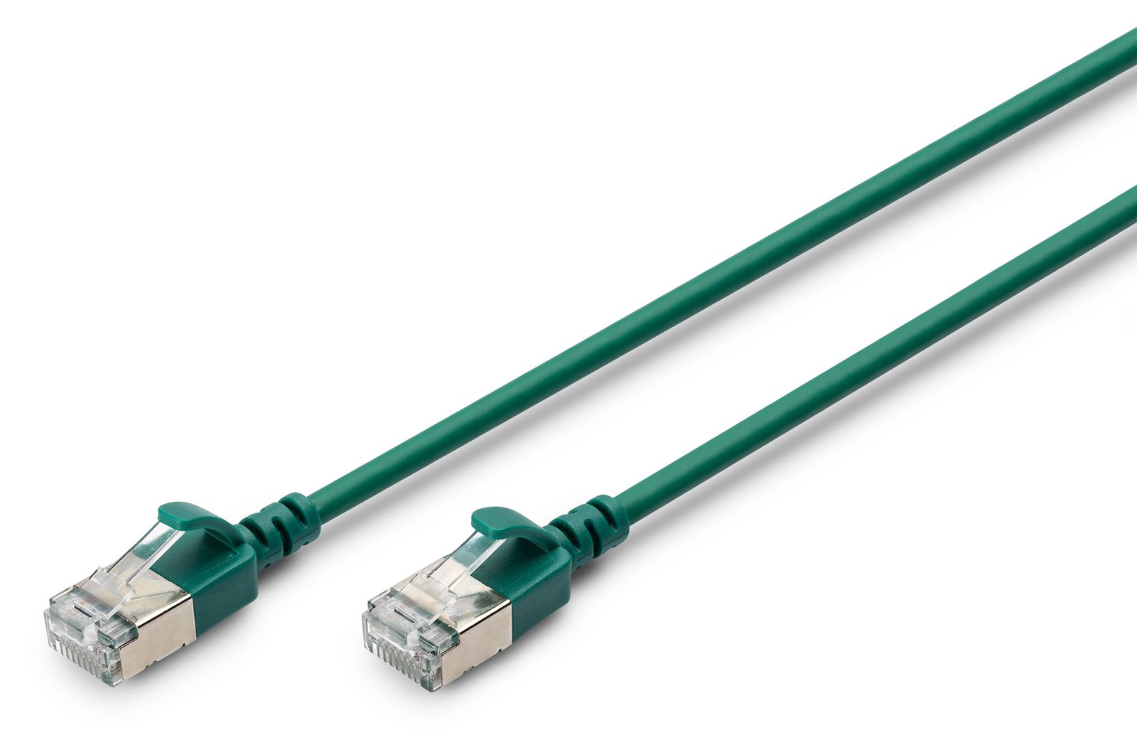 DIGITUS CAT 6A F-FTP Slim Patchkabel, AWG 32/7 - CAT 6A F-FTP Slim Patchkabel - kupfer - LSZH AWG 32/7 - Länge 2m - Grün