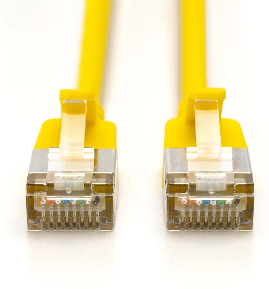 DIGITUS CAT 6A F-FTP Slim Patchkabel, AWG 32/7 - CAT 6A F-FTP Slim Patchkabel - kupfer - LSZH AWG 32/7 - Länge 5m - Gelb, Ansicht 2