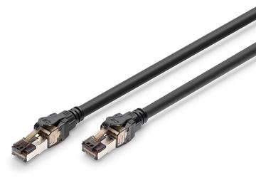 DIGITUS CAT 8.1 S-FTP patch cord Cu LSZH AWG 24/7 length 2 m color black von LumaTech