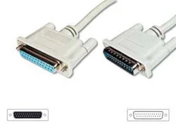 DIGITUS Datatransfer Verlängerungskabel, D-Sub25/St - D-Sub25/Bu, Ansicht 2