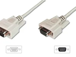 DIGITUS Datatransfer Verlängerungskabel, D-Sub9/St - D-Sub9/Bu, Ansicht 2