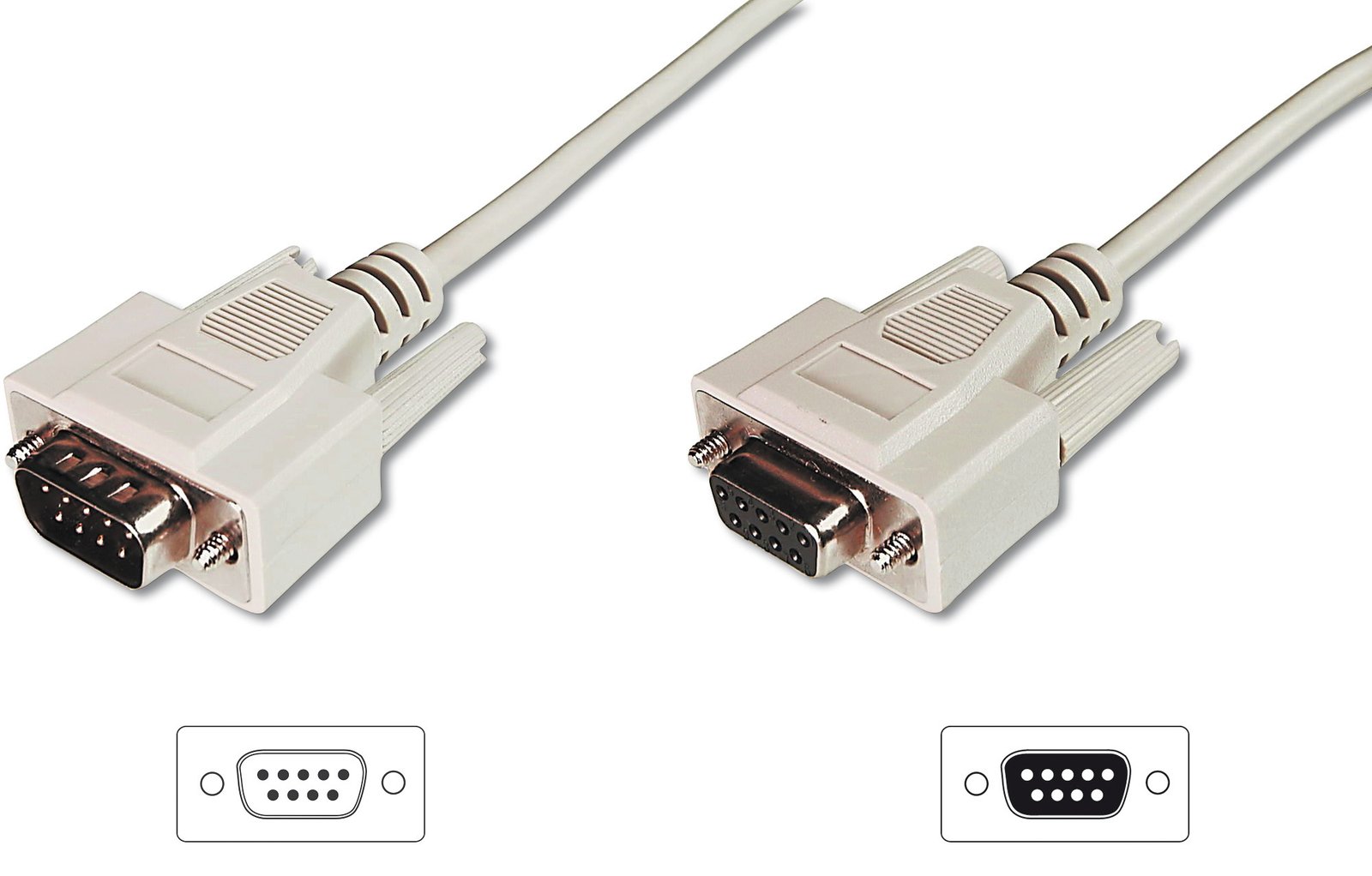 DIGITUS Datatransfer Verlängerungskabel, D-Sub9/St - D-Sub9/Bu von LumaTech