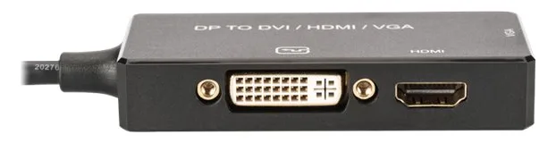 DIGITUS DisplayPort 3in1 Adapter / Konverter - DP - HDMI+DVI+VGA, Ansicht 2