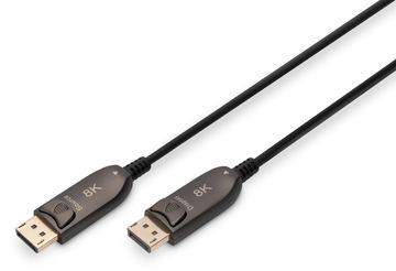 DIGITUS DisplayPort AOC Hybrid Glasfaserkabel, UHD 8K, 15 m von LumaTech