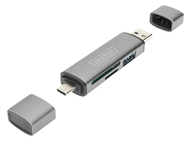 DIGITUS Dual Card Reader Hub USB-C / USB 3.0, OTG, Ansicht 2