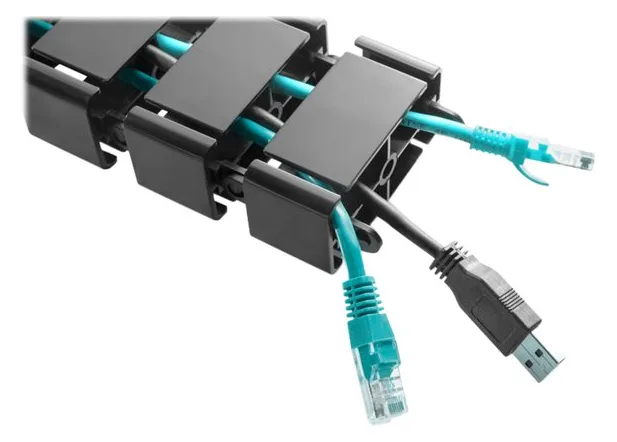 DIGITUS Flexible Kabelführung mit anpassbarer Länge - Schwarz, Ansicht 5