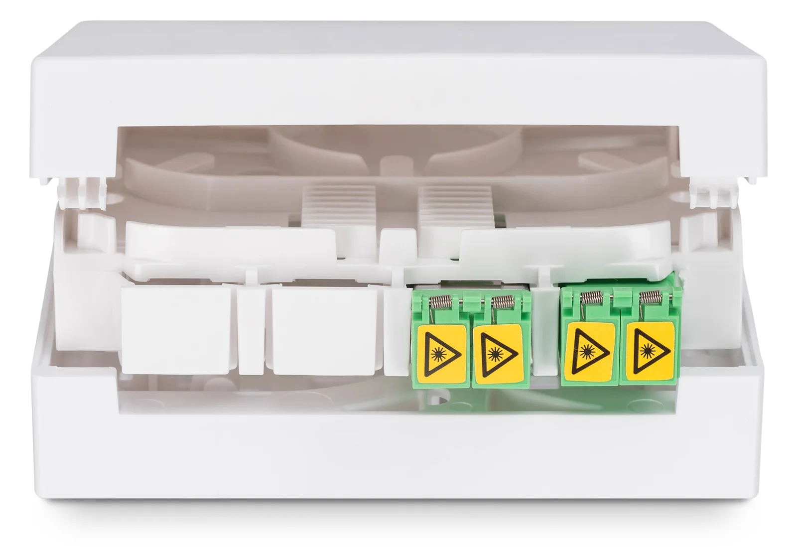 DIGITUS FTTH Gehäuse, 2 x LC/APC DX Kupplung mit Shutter, Ansicht 2