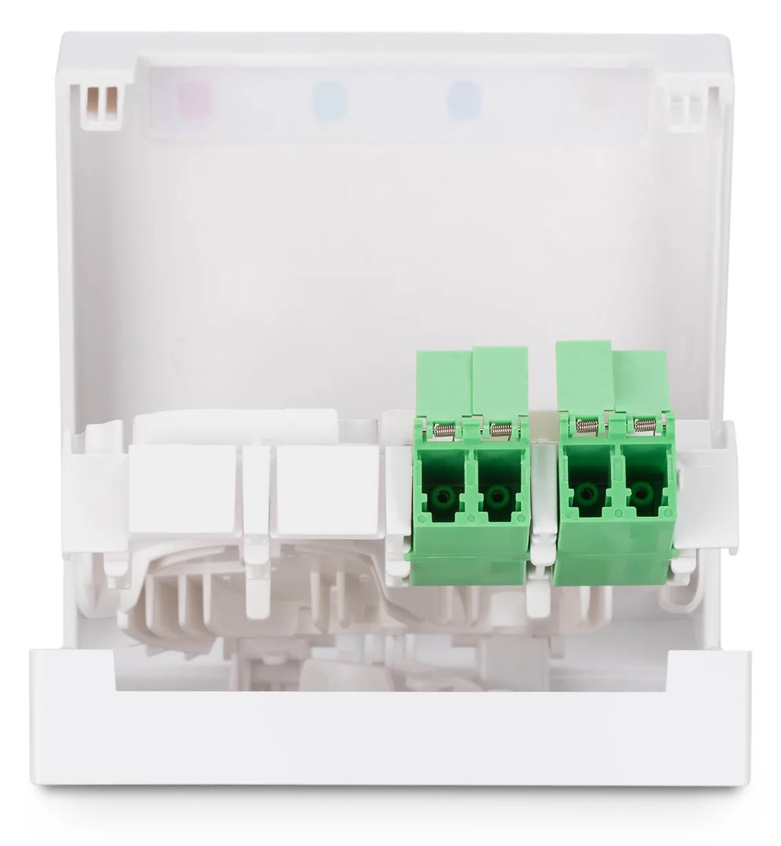 DIGITUS FTTH Gehäuse, 2 x LC/APC DX Kupplung mit Shutter, Ansicht 3