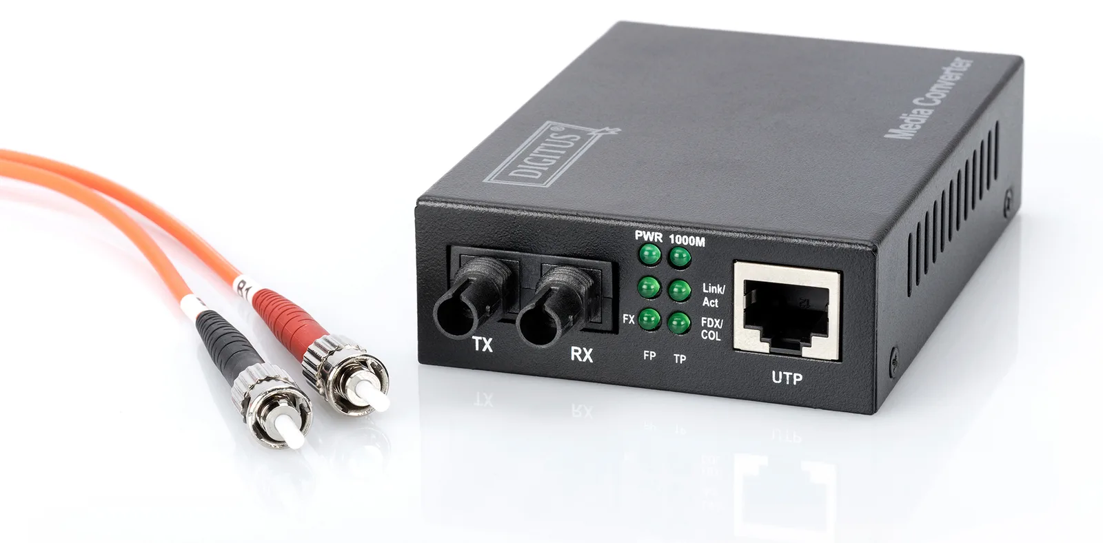 DIGITUS Gigabit Medienkonverter, RJ45 / ST, Ansicht 2