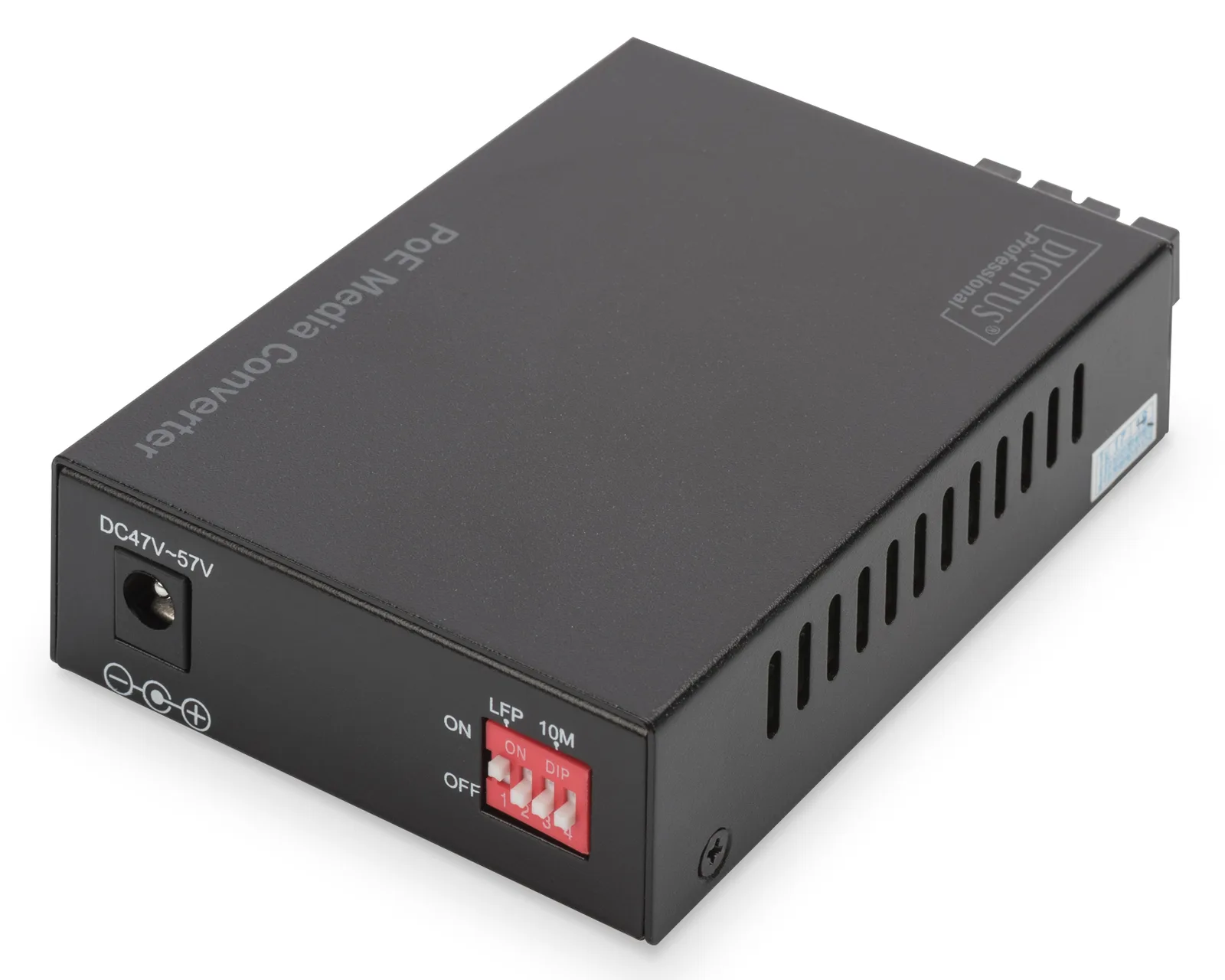 DIGITUS Gigabit PoE Medienkonverter, RJ45 / SC, MM, PSE, Ansicht 4