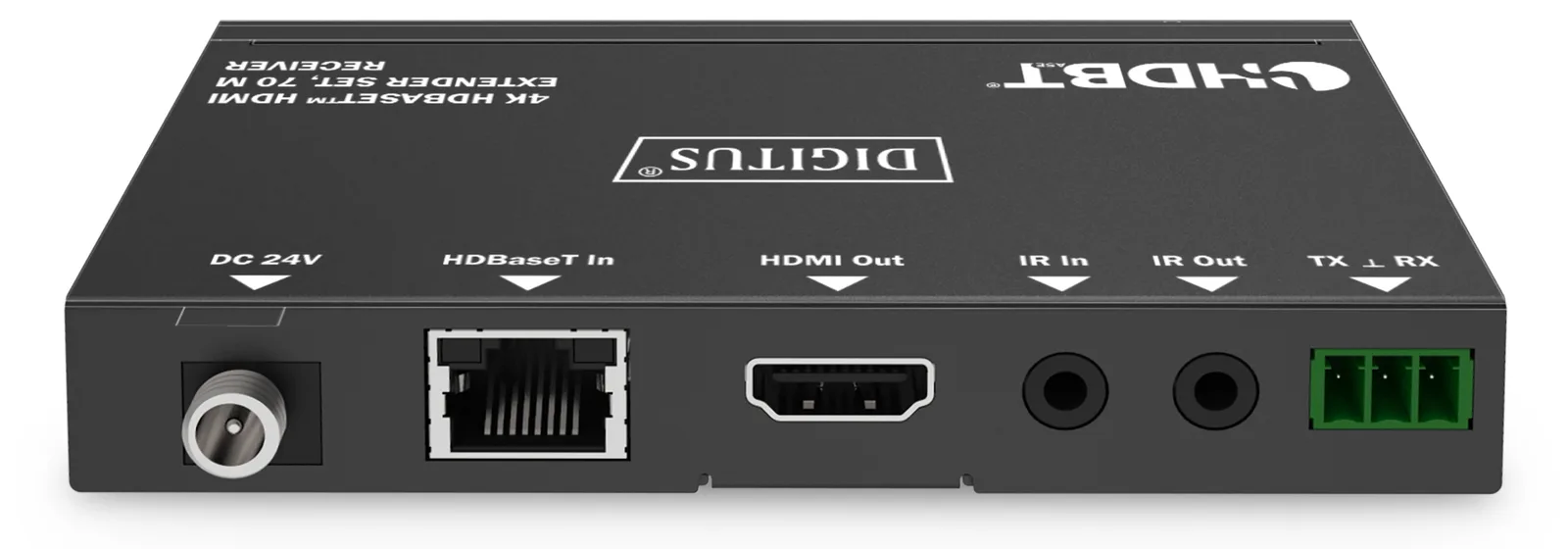 DIGITUS HDMI Extender Set HDBaseT 4K 70m PoC RS232 IR schwarz - Kabel-/Adapterset - Digital/Display/Video, Ansicht 4