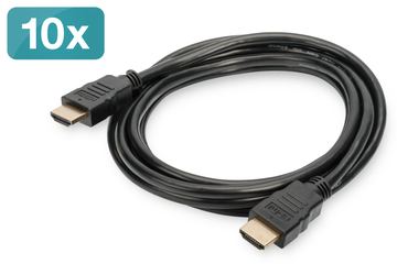 DIGITUS HDMI High Speed mit Ethernet Anschlusskabel, 10er Pack von LumaTech