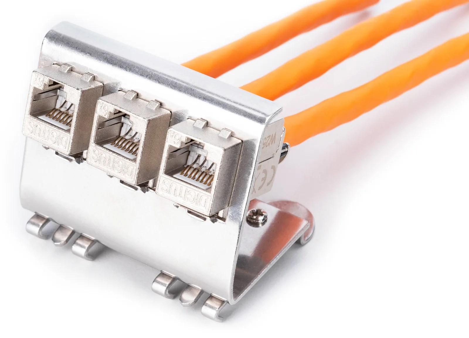 DIGITUS Hutschienenadapter für 3x Keystone Modul, Ansicht 4