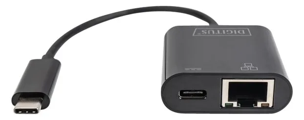 DIGITUS USB Type-C Gigabit Ethernet Adapter mit Power Delivery Unterstützung, Ansicht 2