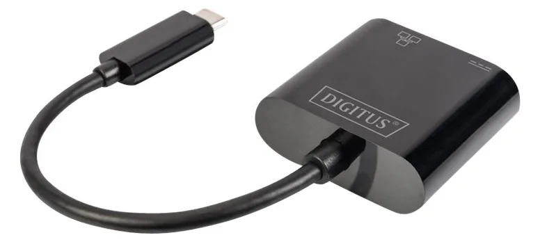 DIGITUS USB Type-C Gigabit Ethernet Adapter mit Power Delivery Unterstützung, Ansicht 3