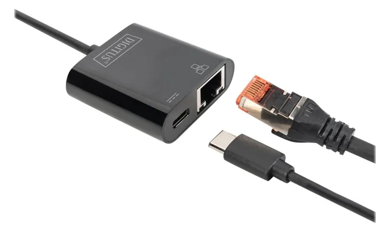 DIGITUS USB Type-C Gigabit Ethernet Adapter mit Power Delivery Unterstützung, Ansicht 4