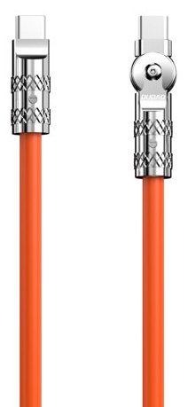 Dudao Angled cable USB C - 120W 1m rotation 180° - orange von LumaTech