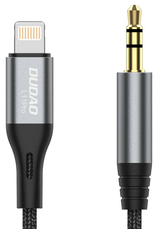 Dudao audio cable Lightning - mini jack 3.5mm 1m gray L11PRO - Kabel - Audio/Multimedia von LumaTech