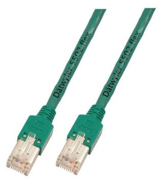 EFB Elektronik Dätwyler CU 5502 flex - Patch-Kabel - RJ-45 (M) zu RJ-45 (M) - 15 m - S/UTP - CAT 5e - geformt - grün von LumaTech