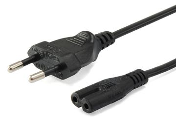 Equip 112161 - 3 m - Netzstecker Typ C - C7-Koppler - H03VVH2-F - 250 V - 2.5 A von LumaTech