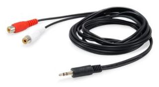 Equip 147093 - 2 x RCA - Weiblich - 3.5mm - Männlich - 250 m - Schwarz von LumaTech