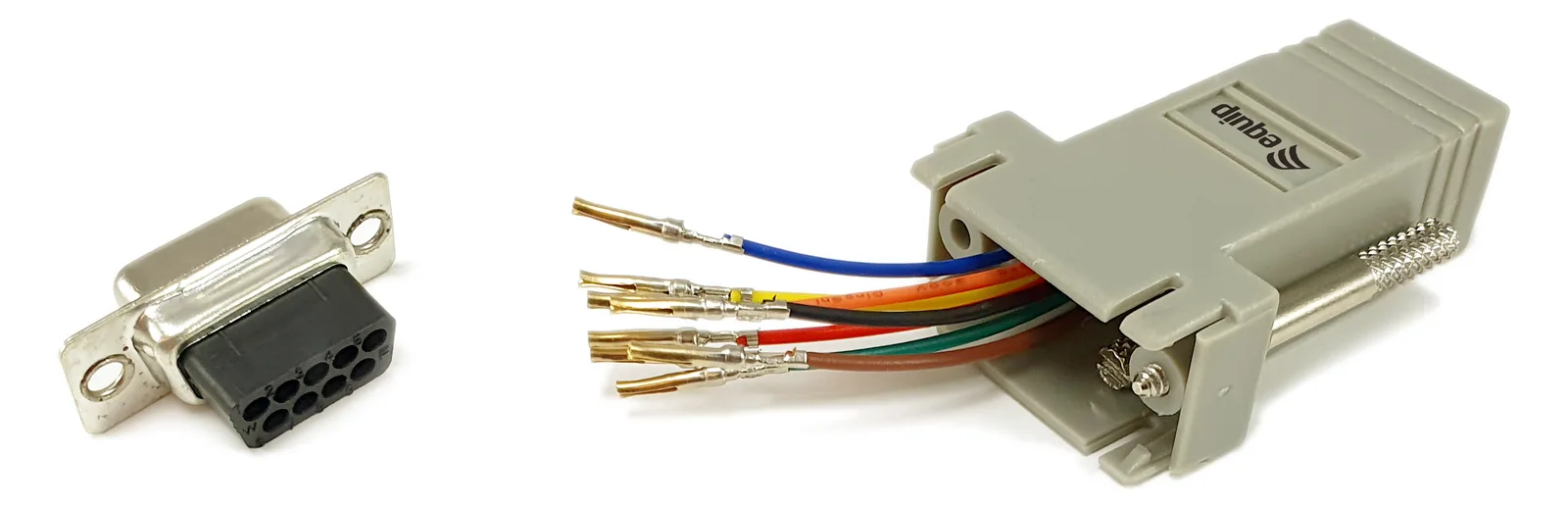 Equip Adapter DB9 -> RJ45 Bu/Bu TIA/EIA-561 - Adapter, Ansicht 2