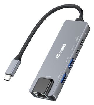 Equip Adapter USB-C -> RJ45 10/100/1000/2500 Mbps+ USB 3.2 - Adapter - Digital/Daten (133496) - Adapter - Digital/Daten von LumaTech