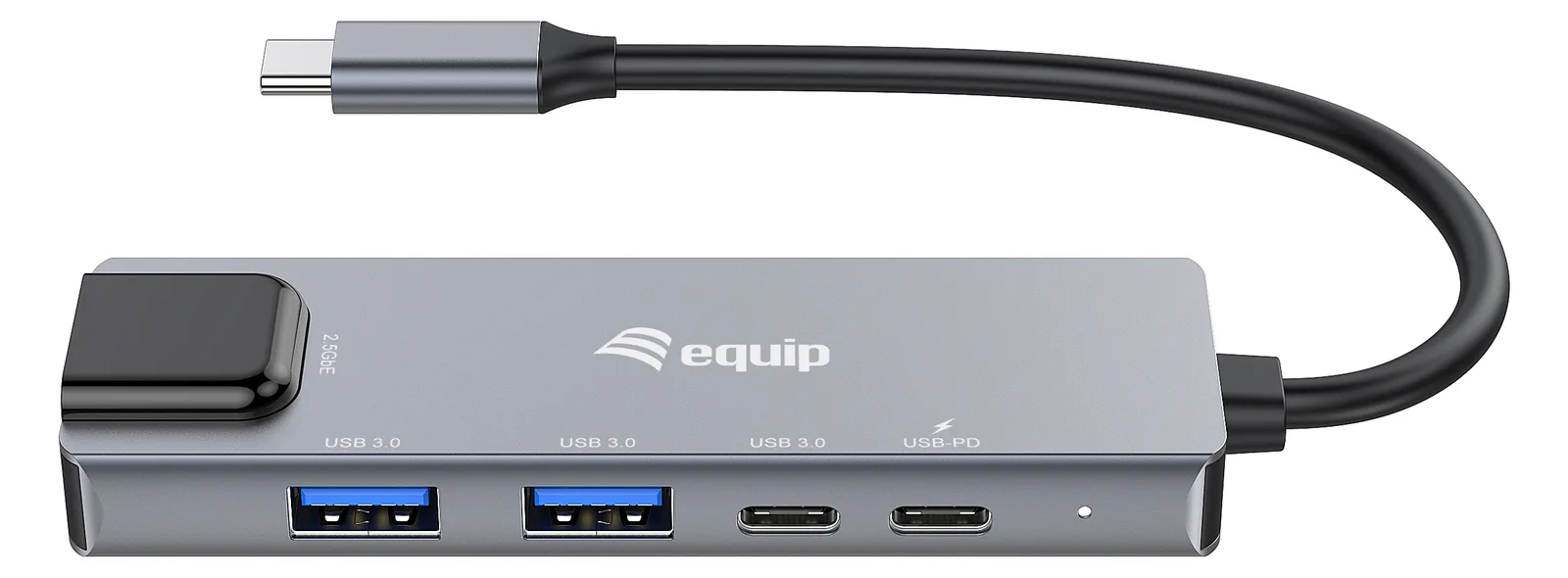 Equip Adapter USB-C -> RJ45 10/100/1000/2500 Mbps+ USB 3.2 - Adapter - Digital/Daten (133496) - Adapter - Digital/Daten, Ansicht 4