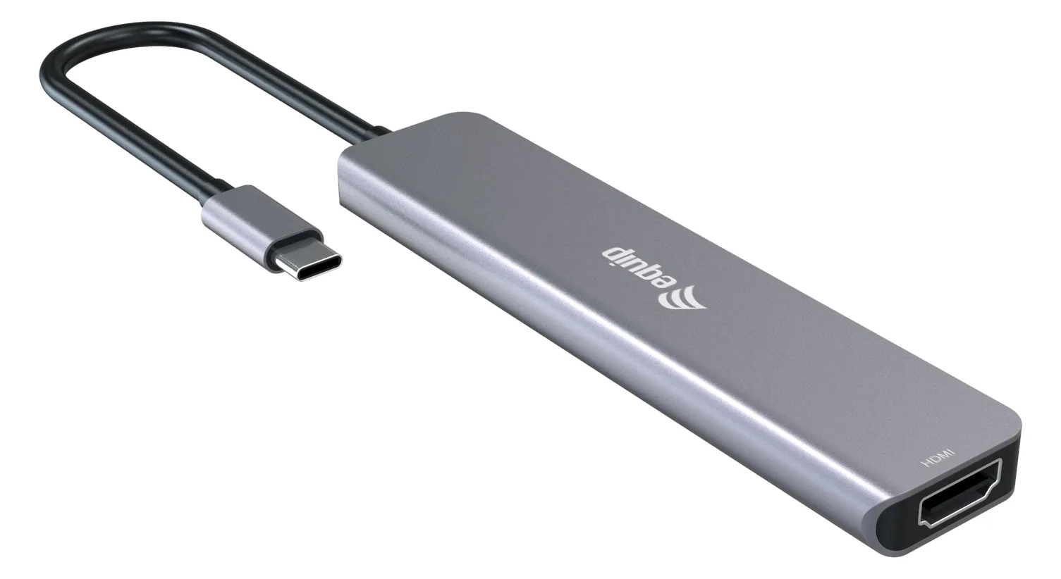 Equip Adapter Usb-C->Hdmi/4xUSB-C/Usb-A 4K/60Hz Alu. - Adapter - Digital/Daten, Ansicht 4