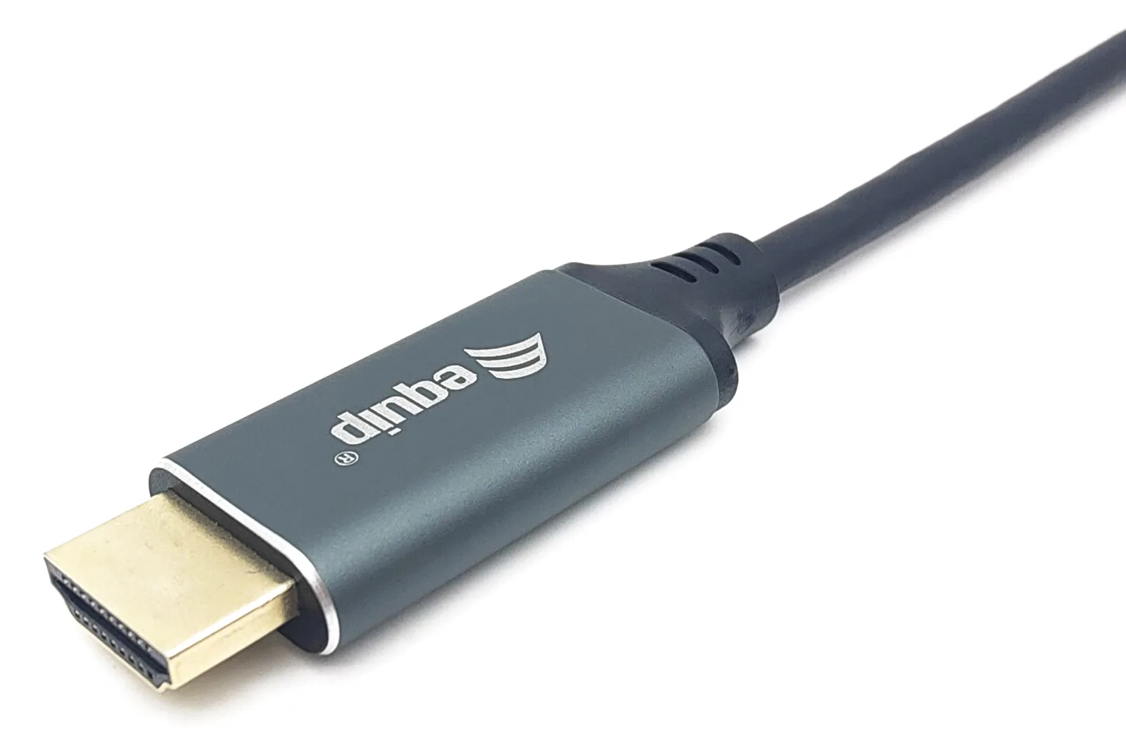 Equip Adapterkabel - 24 pin USB-C männlich zu HDMI männlich - 3 m - Schwarz - unterstützt 4K 60 Hz (3840 x 2160), Ansicht 2