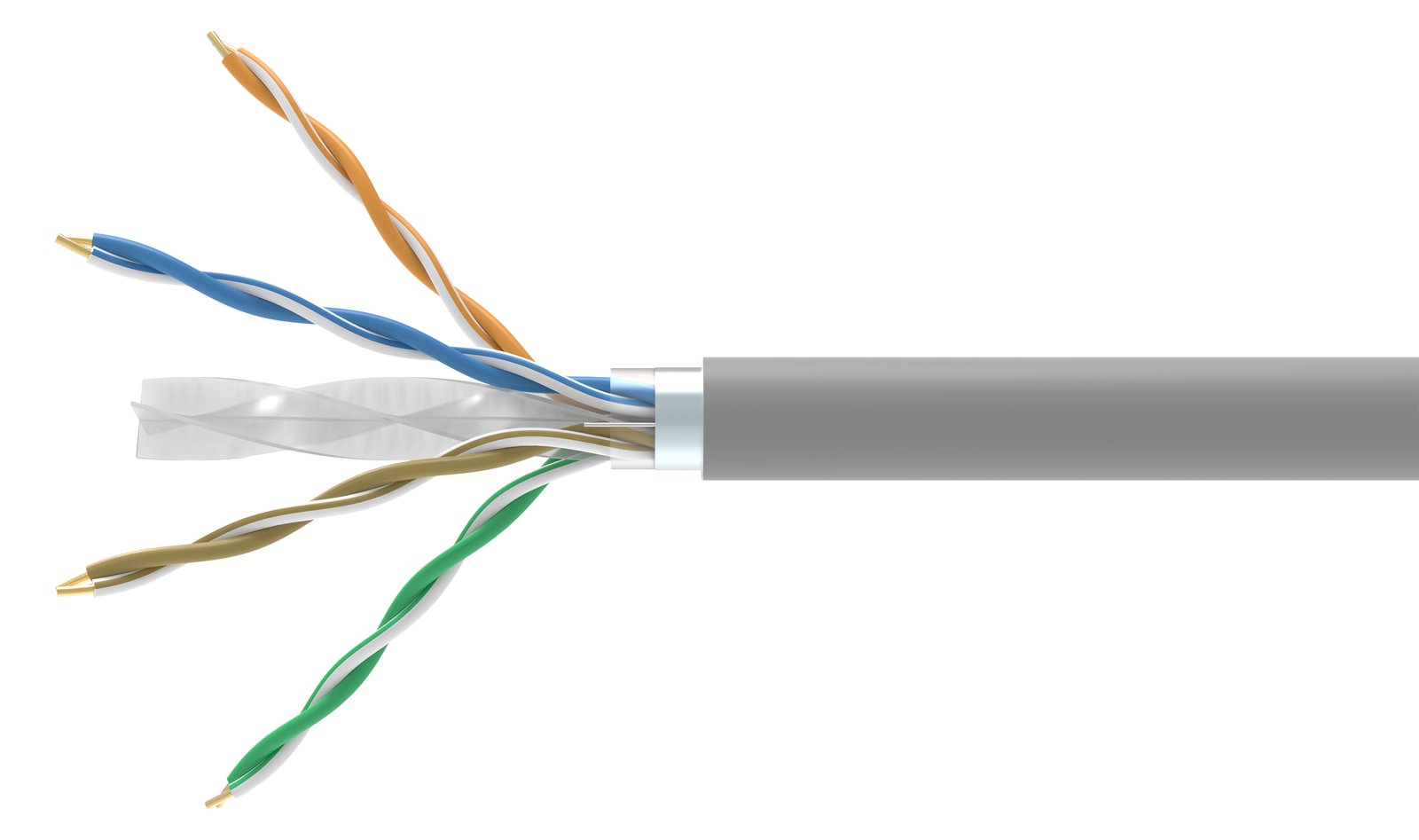 Equip Bulkkabel - 305 m - abgeschirmt F/UTP - CAT 6 - halogenfrei, robust - gray (RAL 7035)