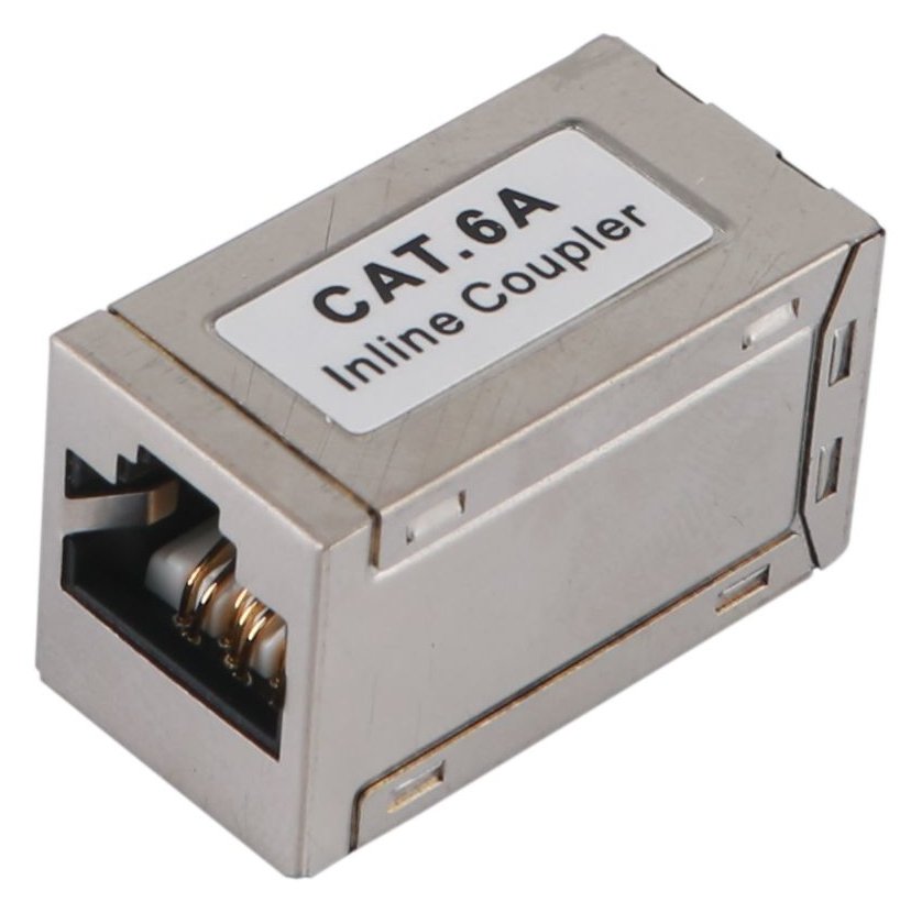 Equip Cat.6A geschirmter modularer Inline-Koppler - RJ-45 - RJ-45 - Silber