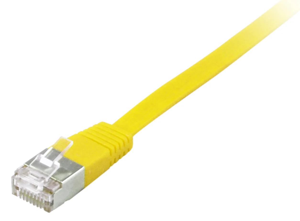 Equip Cat.6A U/FTP Flat Patchkabel - 10m - Gelb - 10 m - Cat6a - U/FTP (STP) - RJ-45 - RJ-45 - Gelb, Ansicht 2