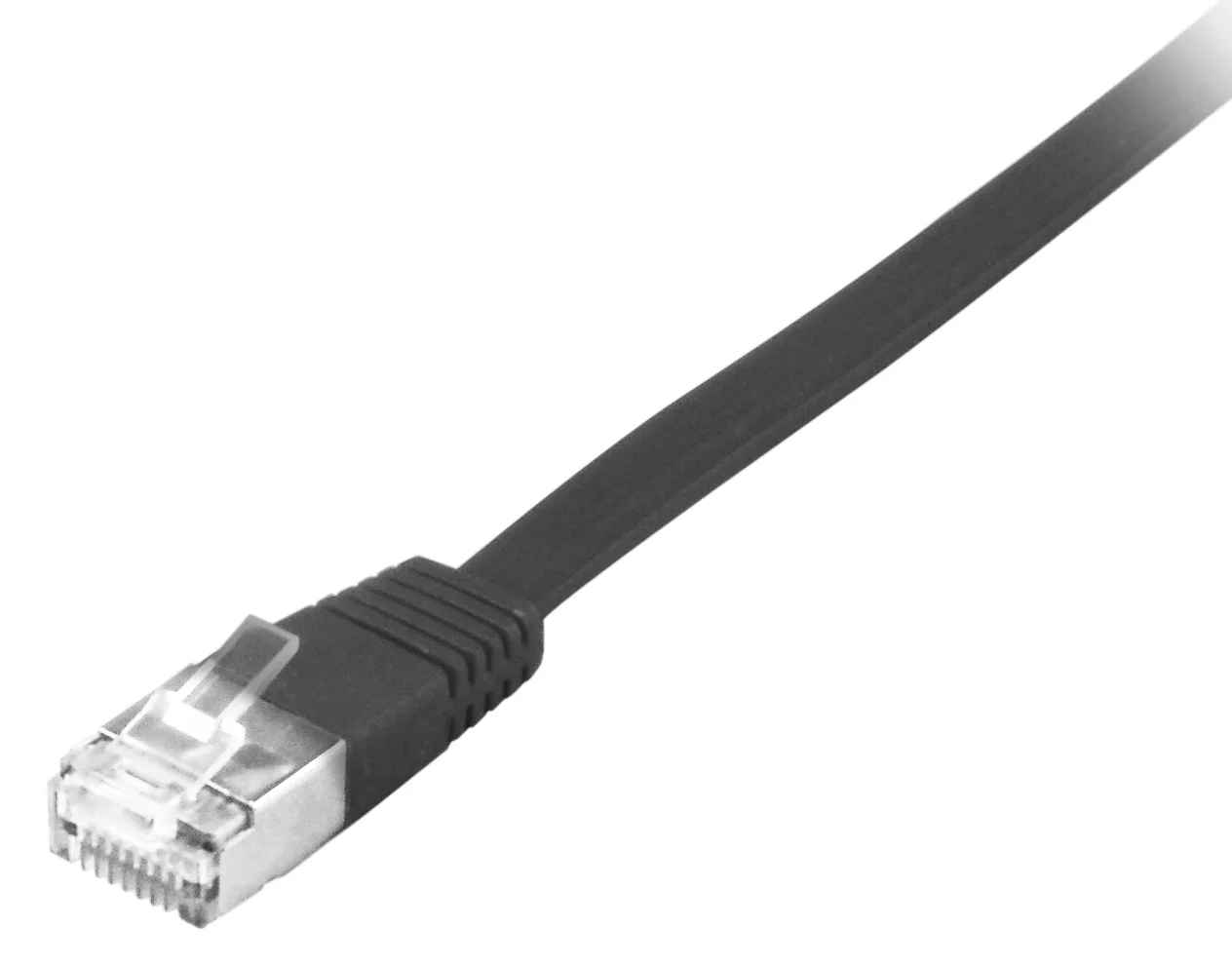 Equip Cat.6A U/FTP Flat Patchkabel - 1m - Schwarz - 1 m - Cat6a - U/FTP (STP) - RJ-45 - RJ-45 - Schwarz, Ansicht 2