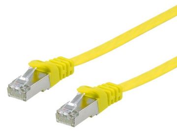 Equip Cat.6A U/FTP Flat Patchkabel - 3m - Gelb - 3 m - Cat6a - U/FTP (STP) - RJ-45 - RJ-45 - Gelb von LumaTech
