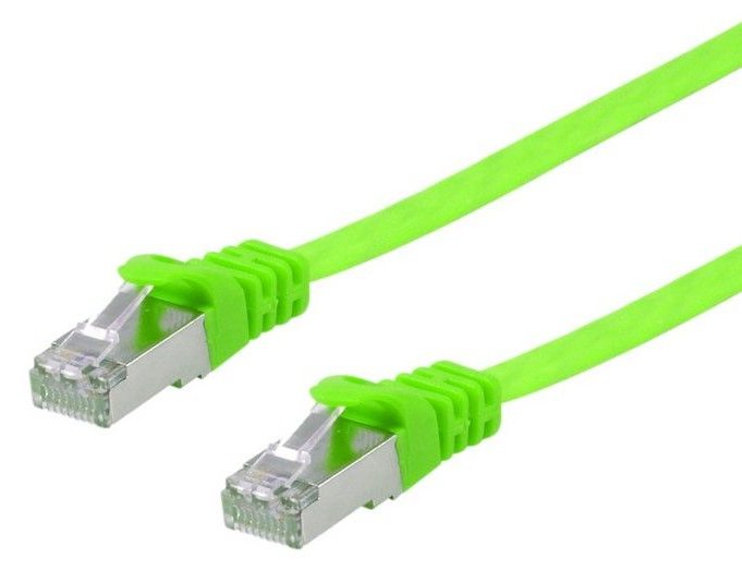 Equip Cat.6A U/FTP Flat Patchkabel - 5m - Grün - 5 m - Cat6a - U/FTP (STP) - RJ-45 - RJ-45 - Grün