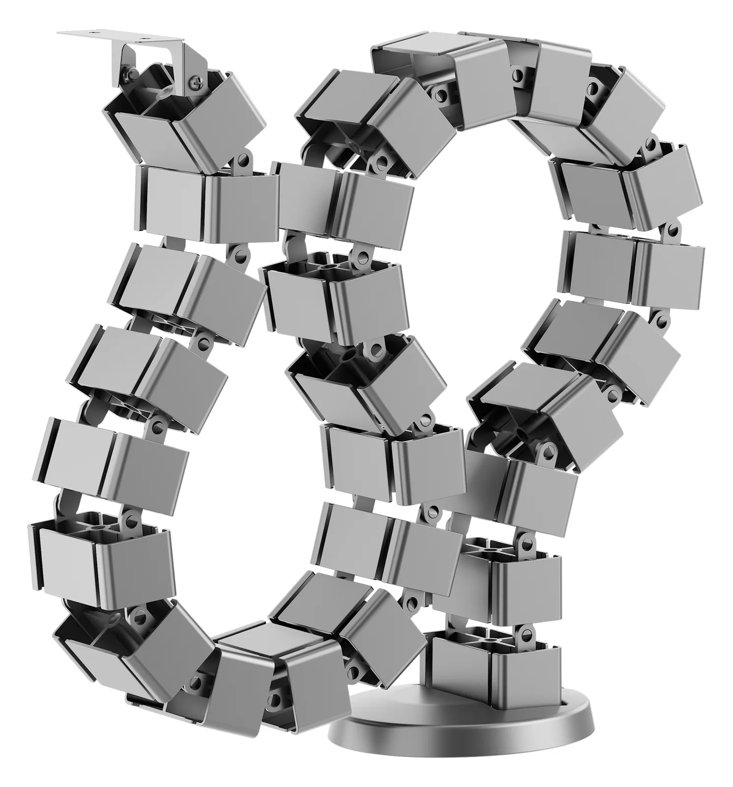 Equip Deluxe-Kabelführungsrücken - Grau - Kabelmuffe - Tisch/Bank - ABS Synthetik - Aluminium - Grau, Ansicht 2